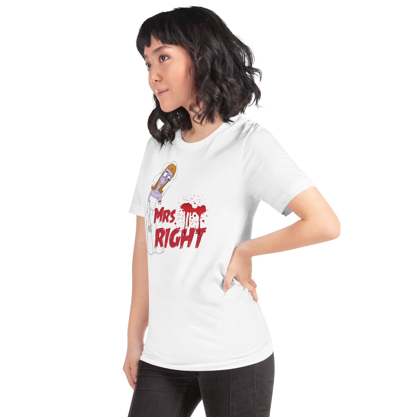 Mrs. Right Frankenstein Unisex t-shirt