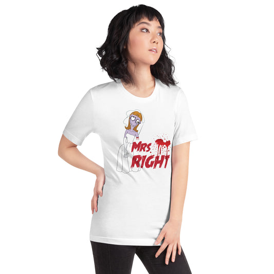 Mrs. Right Frankenstein Unisex t-shirt