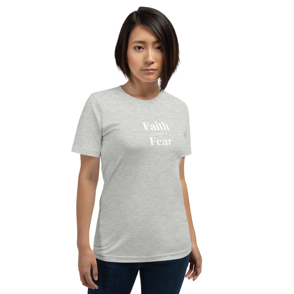 Faith over Fear short-sleeve unisex t-shirt