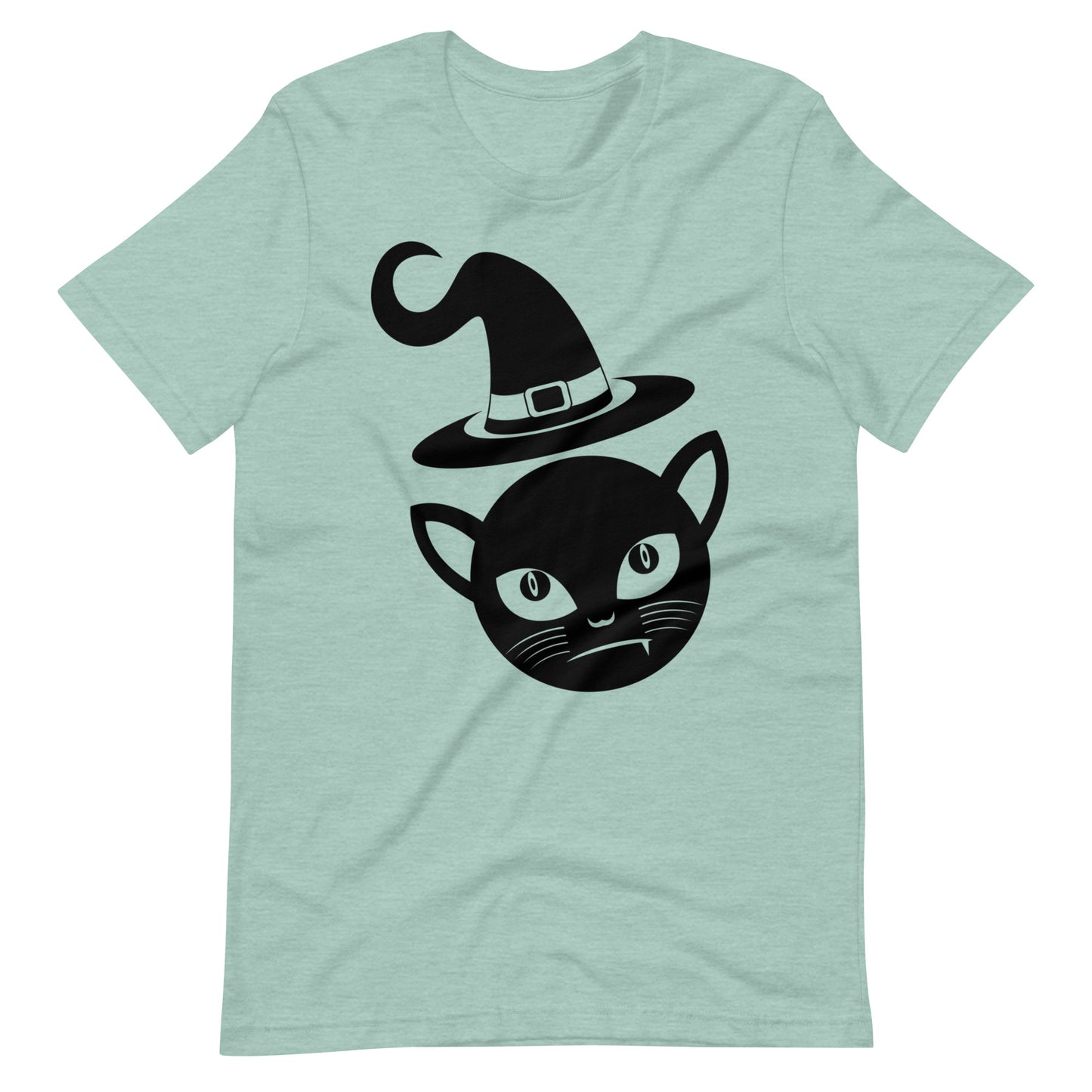 Black Cat in a Witch's Hat Unisex t-shirt