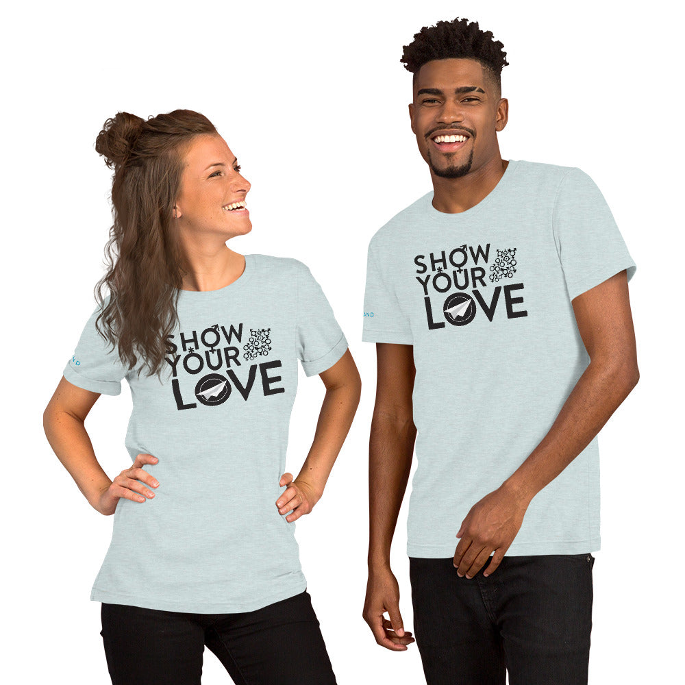 Show Your Love Gender Symbols Unisex t-shirt