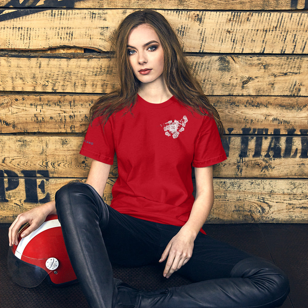 Show Your Love with Red Birds & Flowers Unisex t-shirt