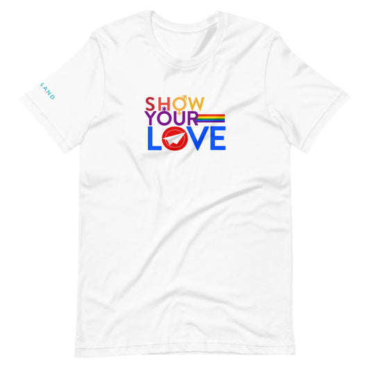 Show Your Love with Gender Symbols & Rainbow Unisex t-shirt